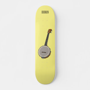 Banjo tecknad illustration mini skateboard bräda 18,5 cm
