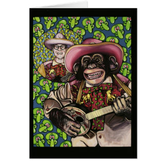 banjoapa 1 hälsningskort