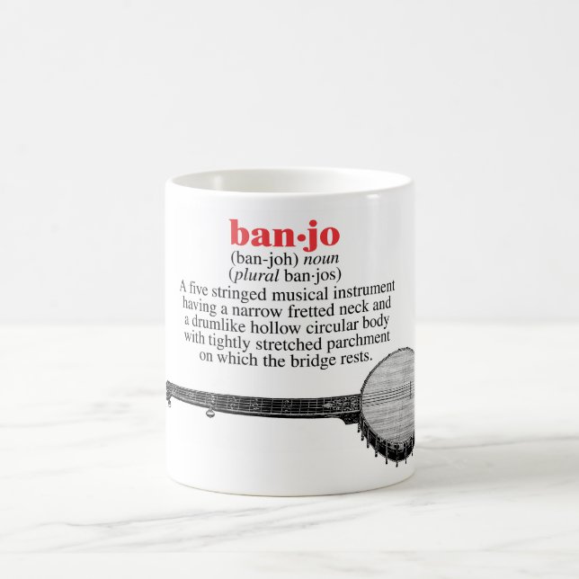 Banjodefinitionmugg Kaffemugg (Center)