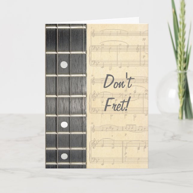 Banjoen stränger Fretboard att gräma sig inte Kort (Framsida)