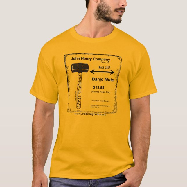 BanjoMuteShirt www.pabluegrass.com T-shirt (Framsida)