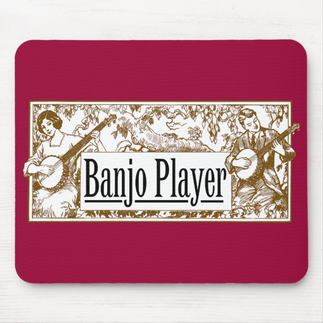 Banjospelare Mousepad Musmatta (Framsidan)