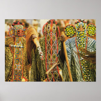 Banjouge dancers, Kamerun Poster