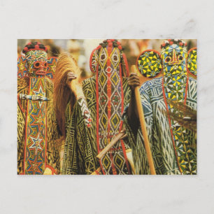 Banjouge dancers, Kamerun Vykort
