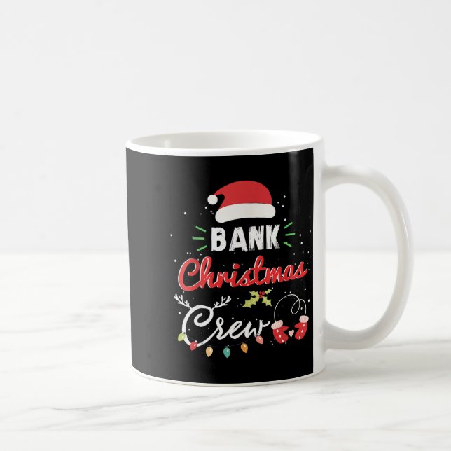 Bank Christmas Crew Funny Banker Matching  Kaffemugg (Höger)