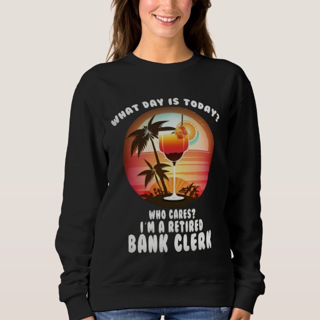 bank clerk retirement  retirees t shirt (Framsida)