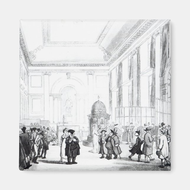 Bank of England, Underbar Hall, från Ackermann's Magnet (Framsidan)