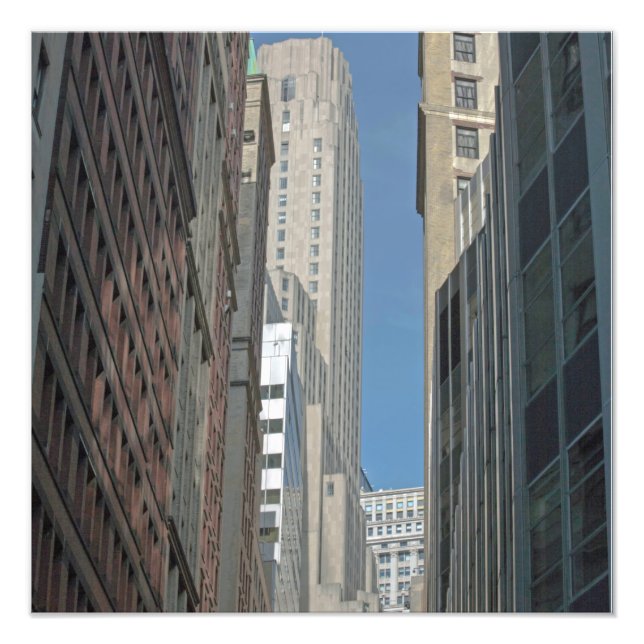 Bank of New York Byggnad Manhattan Fototryck (Framsidan)