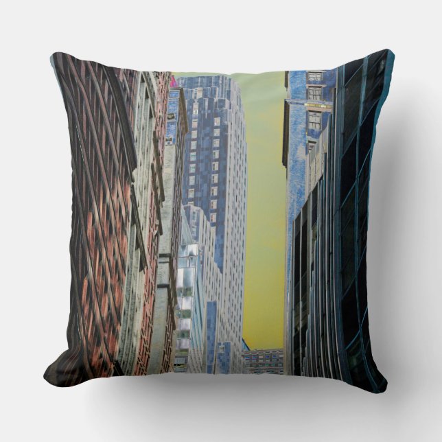 Bank of New York Byggnad Manhattan New York Poste Kudde (Framsida)