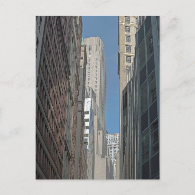 Bank of New York Byggnad Manhattan New York Vykort (Framsida)