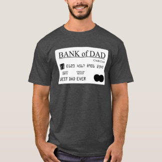 Bank of Pappa bästa Pappa Pappa Fars dag-gåva T Shirt