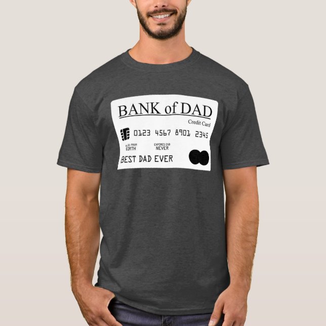 Bank of Pappa bästa Pappa Pappa Fars dag-gåva T Shirt (Framsida)
