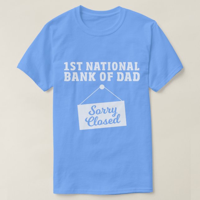 Bank of Pappa finansbank, första nationalbanken i  T Shirt (Design framsida)