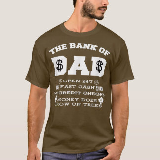 BANK OF PAPPA LUNT Fars dag Humor T Shirt