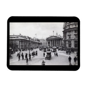 Bank & Royal Exchange, London Vintage Stil Magnet