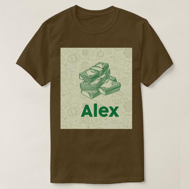 Bank Teller Nutrition Facts Dollar T Shirt (Design framsida)