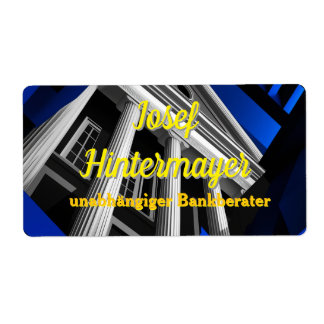 Bankberater, BankangestellterVisitenkarte Fraktsedel