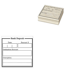 Bankdepositionsredovisning Frimärke Stämpel