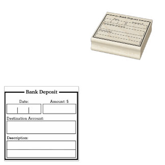 Bankdepositionsredovisning Frimärke Stämpel