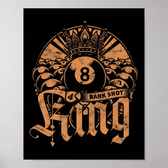 Banken Shot Kung med 8 boll Poster (Framsidan)