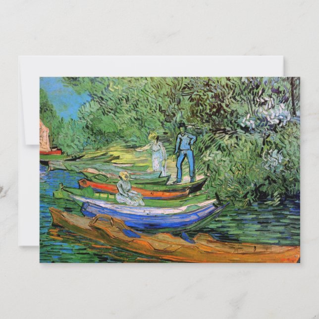 Banken vid Oise i Auvers av Vincent van Gogh (Framsida)