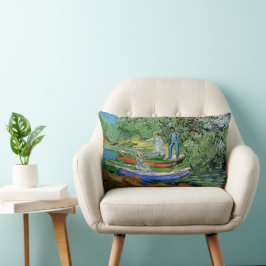Banken vid Oise i Auvers av Vincent van Gogh Lumbarkudde