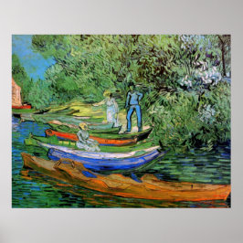 Banken vid Oise i Auvers av Vincent van Gogh Poster