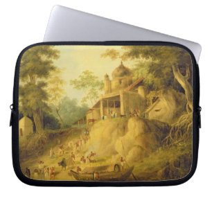 Banker av Gangesen, c.1820-30 (olja på kanfas) Laptop Fodral