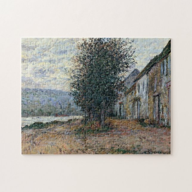 Banker av konstverket Seine Monet Fine Art Pussel (Horisontell)