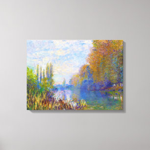 Banker av Seinen i hösten Claude Monet Canvastryck