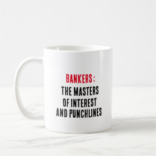 Banker: Befälhavare och bankdirektörer Kaffemugg