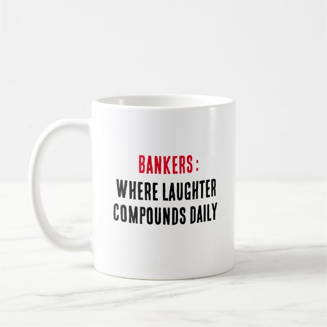 Banker: där dotterföreningar används dagligen kaffemugg (Vänster)