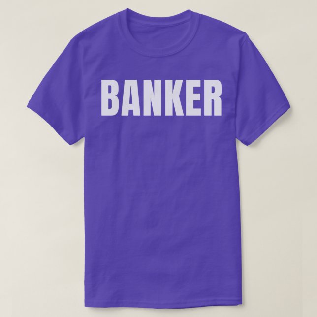 Banker Funny Job Title Profession Birthday Gift-ID T Shirt (Design framsida)
