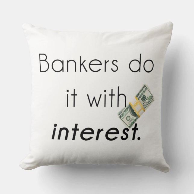Banker gör det! kudde (Framsida)