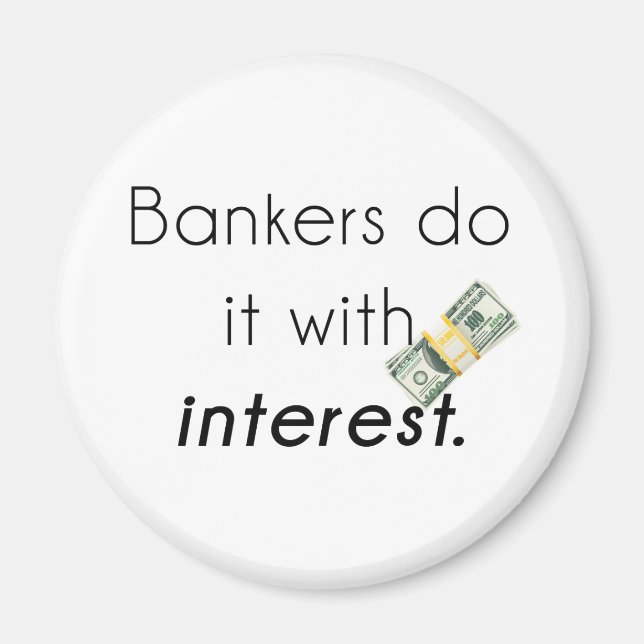 Banker gör det! magnet (Framsidan)