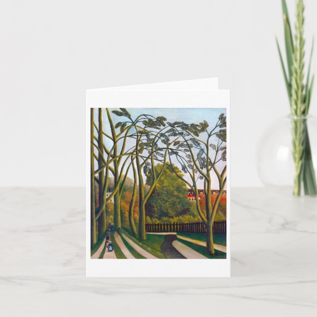 Banker i Biè vre | Henri Rousseau | Kort (Framsida)