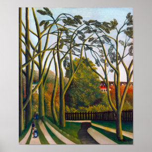 Banker i Biè vre Henri Rousseau Poster