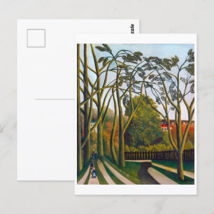 Banker i Biè vre Henri Rousseau Vykort