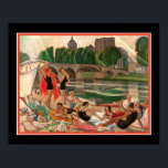 "Banker i floden Loire" 1920's Gerda Wegener Poster<br><div class="desc">Colorful,  1920's,  Deco print,  av Gerda Wegener " Banker of the River Loire" 16 x 20,  som visas här. Finns i 11x14,  anpassningsbarnas storlek samt arbetsyta och andra produkter.</div>