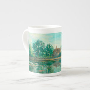 Banker i Loing in Saint-Mammès Alfred Sisley Benporslin Mugg