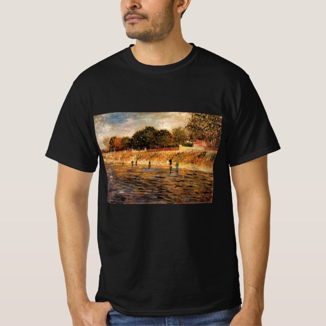 Banker i Seine av Vincent van Gogh T Shirt (Framsida)