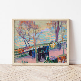 Banker i Seine | Magnus Enckell Poster