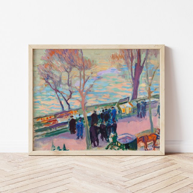 Banker i Seine | Magnus Enckell Poster (Skapare uppladdad)