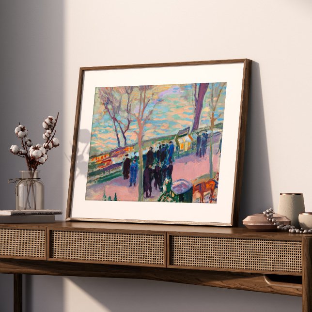 Banker i Seine | Magnus Enckell Poster (Skapare uppladdad)