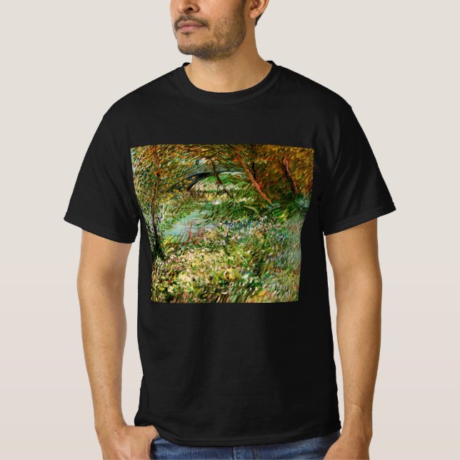 Banker i Seine, Pont de Clichy av Vincent van Gogh T Shirt (Framsida)