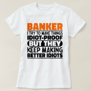 Banker jag försöker göra Sak Roliga meningar Coola T Shirt