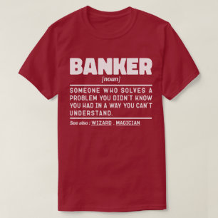 Banker Noun Definition Management Birthday Pappa T Shirt