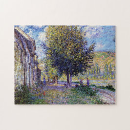 Banker på Seine vid Lavacourt Monet Fine Art Pussel