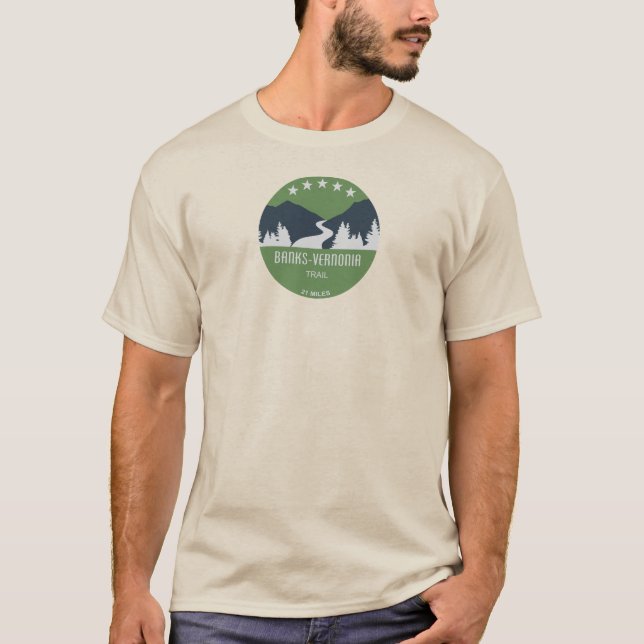 Banker-Vernonia Trail T Shirt (Framsida)