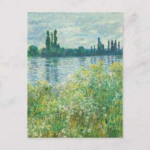 Banker vid floden Seine vid Monet Vykort